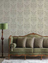 Rosa Cream Floral Columns by A-Street Prints Botanical Farmhouse Non Woven Unpasted Wallpaper 20.9 in x 33 ft Covers 57.5 Sq Ft - 4201-48009