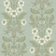 Rosa Sky Blue Floral Columns Wallpaper by A-Street Prints - 4201-48011