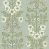 Rosa Sky Blue Floral Columns Wallpaper by A-Street Prints - 4201-48011