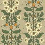 Rosa Light Brown Floral Columns Wallpaper by A-Street Prints - 4201-48012