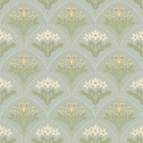 Maj Sky Blue Floral Damask Wallpaper by A-Street Prints - 4201-48016