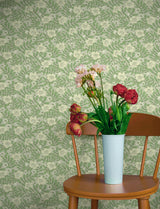 Maggan Jade Floral Trail Wallpaper by A-Street Prints Scandinavian Botanical Unpasted Non Woven Roll 20.9in x 33ft Covers 57.5 sqft - 4201-48021