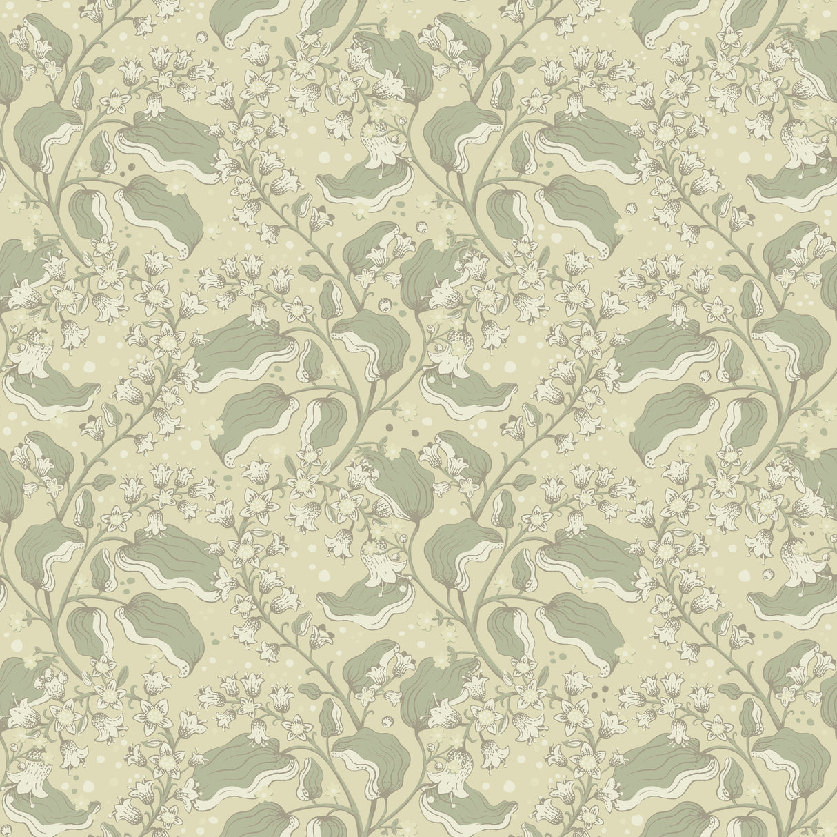 Syren Light Green Dainty Floral Wallpaper by A-Street Prints - 4201-48025