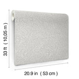 Kristina Light Grey by A-Street Prints Scandinavian Botanical Non Woven Unpasted Strippable Wallpaper Roll 20.9 in x 33 ft - 4201-92116