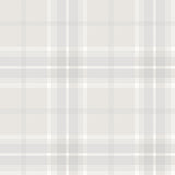 Emma Dove Plaid Wallpaper by A-Street Prints - Traditional tartan design in soft white, grey, and beige tones on non-woven roll