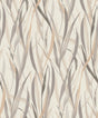 Willoughby Neutral Fronds Wallpaper by A-Street Prints - 4202-330205, Botanical Vinyl on Non Woven Backing in Charcoal, Beige, and Grey