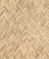 Ellery Wheat Herringbone Wallpaper by A-Street Prints - 4202-410334