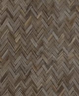 Ellery Charcoal Herringbone Wallpaper by A-Street Prints - 4202-410358