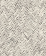 Ellery Light Grey Herringbone Wallpaper by A-Street Prints - 4202-410365
