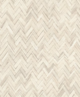 Ellery Beige Herringbone Wallpaper by A-Street Prints - 4202-410372