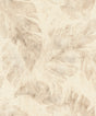 Sanne Beige Palm Wallpaper in beige by A-Street Prints featuring a watercolor tropical palm leaf pattern in beige, taupe, and cream tones