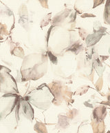 Liliana Neutral Large-Scale Watercolor Floral Wallpaper by A-Street Prints - 4202-481235