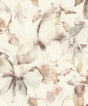 Liliana Neutral Large-Scale Watercolor Floral Wallpaper by A-Street Prints - 4202-481235