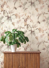 Liliana Neutral Large-Scale Watercolor Floral Wallpaper by A-Street Prints Unpasted Vinyl Non-Woven Modern Springhill - 4202-481235