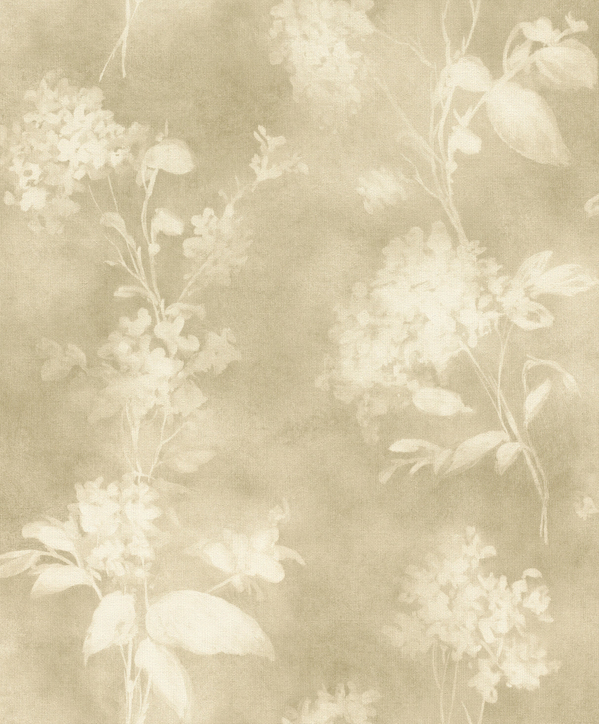 Izara Light Green Botanical Wallpaper by A-Street Prints featuring soft cream pressed flower and leaf silhouettes on a dappled light green background