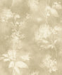 Izara Light Green Botanical Wallpaper by A-Street Prints featuring soft cream pressed flower and leaf silhouettes on a dappled light green background