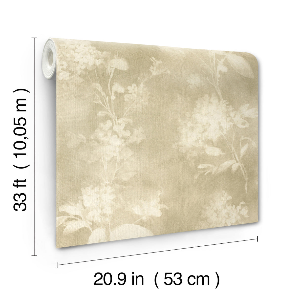 Izara Light Green by A-Street Prints Springhill Farmhouse Botanical Pressed Flower Vinyl on Non Woven Wallpaper - 4202-481402