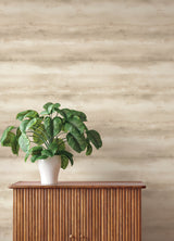 Ayla Neutral by A-Street Prints Abstract Stripe Metallic Vinyl on Non Woven Backing Wallpaper, Springhill Collection - 4202-481679