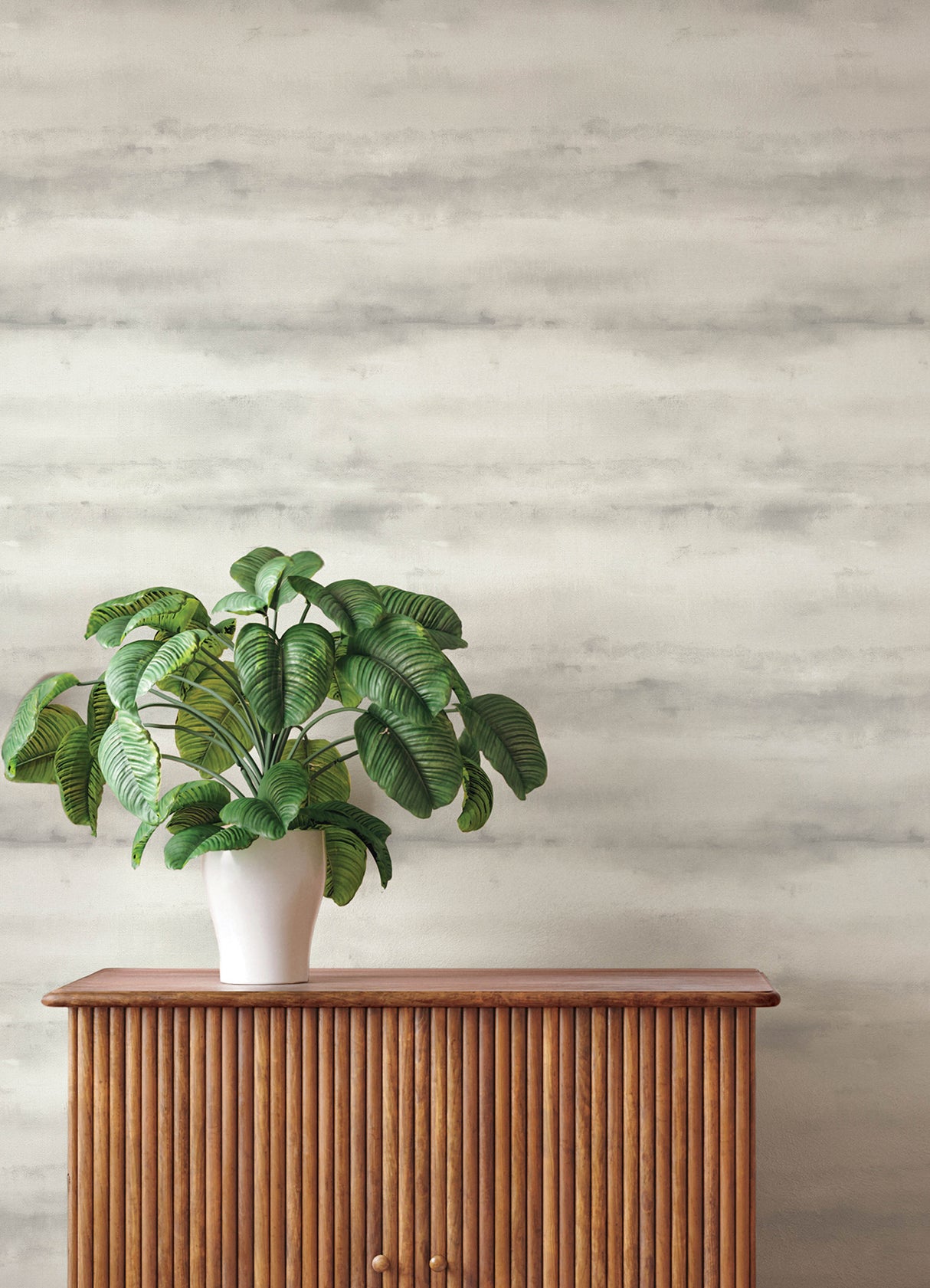 Ayla Grey and White Abstract Stripe Wallpaper with Subtle Metallic Silver Accents by A-Street Prints from the Springhill Collection - 4202-481686