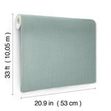 Naim Aqua Solid Texture Wallpaper by A-Street Prints Unpasted Strippable Vinyl on Non Woven Backing Springhill Collection - 4202-484595