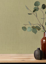 Naim Olive by A-Street Prints Solid Texture Unpasted Vinyl on Non Woven Backing Wallpaper from the Springhill Collection - 4202-484687