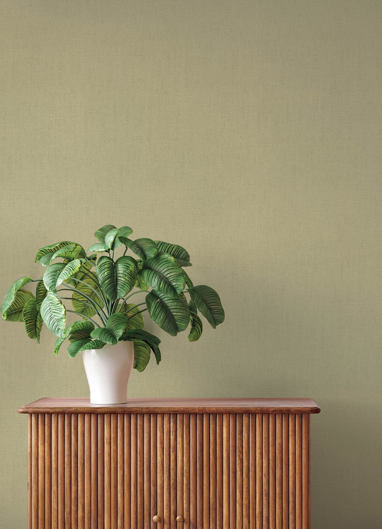 Naim Olive by A-Street Prints Solid Texture Unpasted Vinyl on Non Woven Backing Wallpaper from the Springhill Collection - 4202-484687