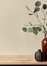 Naim Bone Solid Woven Texture Wallpaper Warm Off-White Transitional Vinyl Non-Woven by A-Street Prints Springhill Collection 4202-484793