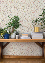 Romy Pink by A-Street Prints Springtime Botanical Trailing Vine Multicolor Wallpaper from the Springhill Collection - 4202-486155