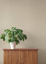 Ewan Beige Textured Vertical Stripe Wallpaper by A-Street Prints, Vinyl on Non Woven Backing, Extra Washable, Springhill - 4202-537635