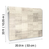 Ivo Grey Block Stripe Wallpaper by A-Street Prints Modern Geometric Neutral Non Woven Unpasted Vinyl Sidewall - 4202-570946