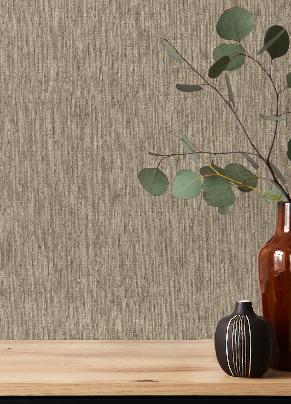 Roison Dove Birch Bark Texture Pattern Transitional Wallpaper in Grey and Beige by A-Street Prints Springhill Collection - 4202-571035