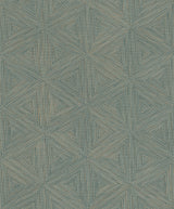 Anara Teal Geo Faux Grasscloth Wallpaper by A-Street Prints - 4202-571271