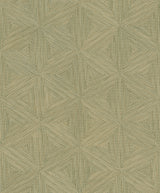 Anara Green Geo Faux Grasscloth Wallpaper by A-Street Prints - 4202-571288