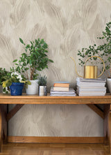 Melora Light Grey Leaf by A-Street Prints Botanical Vinyl Non Woven Wallpaper - 4202-571516