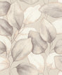 Evanthe Grey Vine Wallpaper by A-Street Prints - Oversized Botanical Metallic Leaf Design