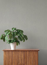 Oren Grey Shimmering Striations Transitional Metallic Stripes Unpasted Vinyl Non Woven Wallpaper by A-Street Prints Springhill - 4202-844368