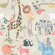 Safari Animals Beige Jungle Friends Wallpaper by Advantage