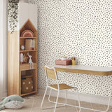 Animal Spots Black by Advantage Polka Dot Wallpaper – Brewster Home Fashions 4203-27542