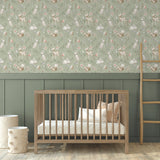Forest Animals Sage by Advantage Whimsical Wallpaper- Brewster Home Fashions 4203-27547