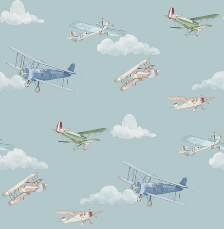 Advantage Aeroplanes Blue Skies Wallpaper 4203-27548