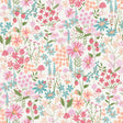 Advantage Flower Garden Pink Blossoms non woven wallpaper roll, 20.5 in x 33 ft