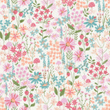 Advantage Flower Garden Pink Blossoms non woven wallpaper roll, 20.5 in x 33 ft