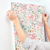 Flower Garden Pink Blossoms by Advantage Botanical Wallpaper – Brewster Home Fashions 4203-27561
