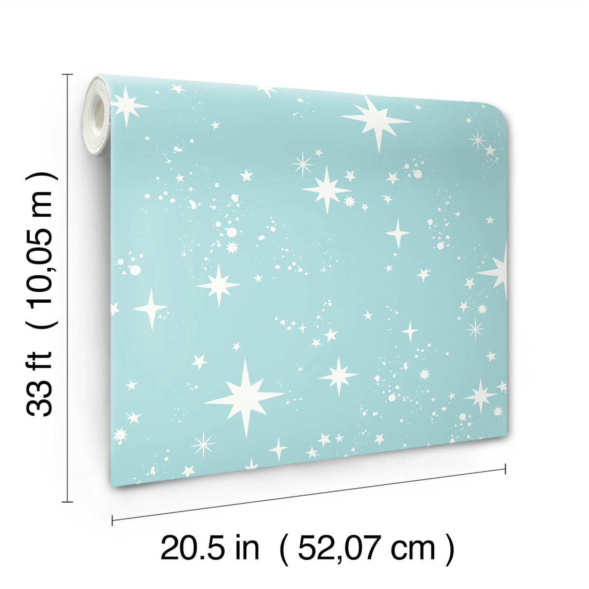 Twinkle Light Blue by Advantage Starry Skies Wallpaper – Brewster 4203-27567
