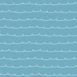 Wiggle Line Blue Stripe Wallpaper by Advantage showing white wavy stripe pattern on blue and a roll view