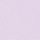 Close-up of Dotty Lavender Petite Polka Dot Wallpaper showing white petite dots on a lilac background