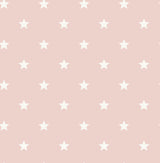 Advantage Starry Motif Pink Geometric Wallpaper roll, 20.5 in x 33 ft