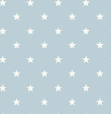 Starry Motif Light Blue geometric star wallpaper roll by Advantage