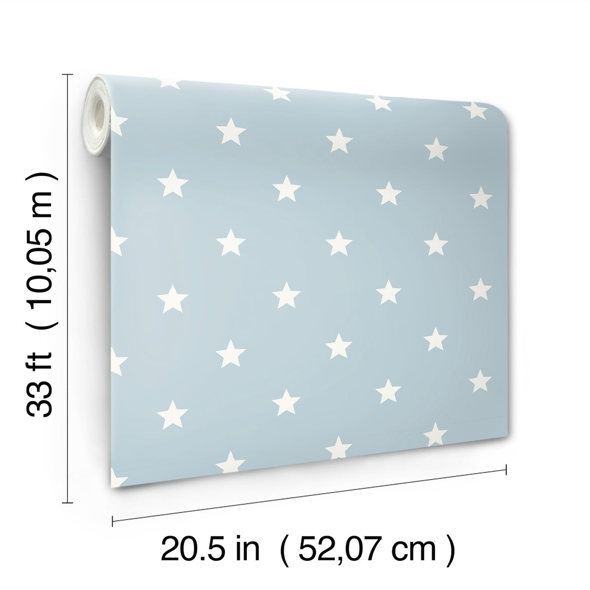 Starry Motif Light Blue by Advantage Geometric Wallpaper- Brewster 4203-27583