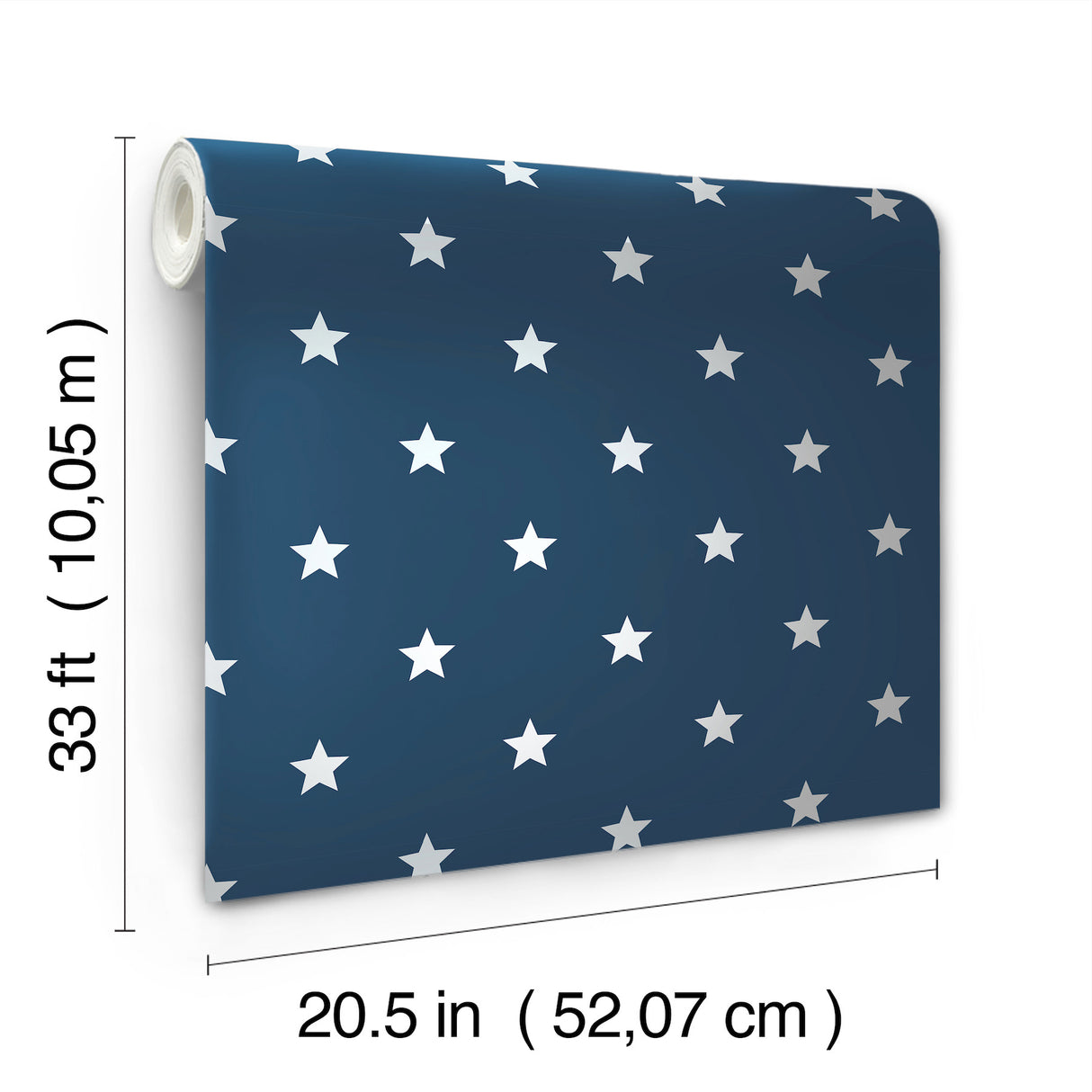 Starry Motif Dark Blue by Advantage Geometric Wallpaper – Brewster Home Fashions 4203-27584